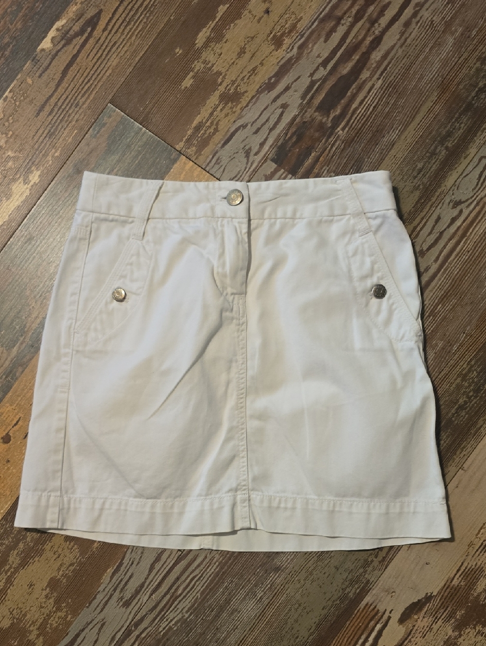 J Crew Womens Brown Ivory Corduroy Stretch‎ Short Mini Pencil Skirt Size 0